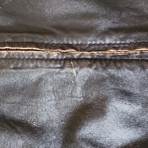 Wilson's Leather Moto Jacket Black /Brown Leather Jacket - Picture 14 of 16